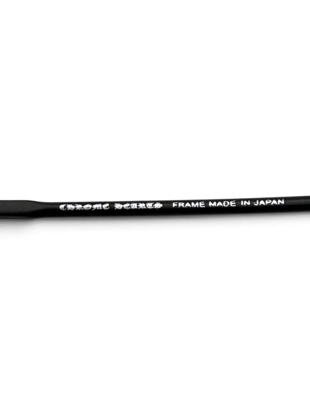 Chrome Hearts Black Sunglasses with Black Pebbled Leather Case